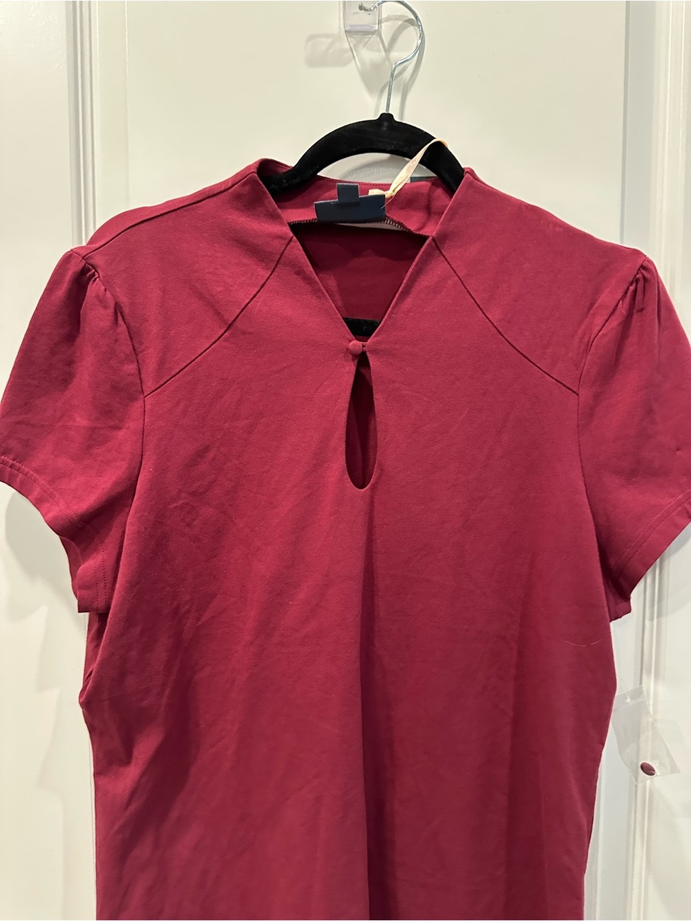 ModCloth Short Sleeve Tee in Deep Berry